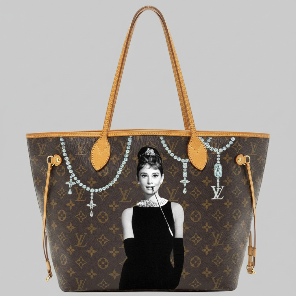 Louis Vuitton Neverfull Custom Painted – New Vintage Handbags