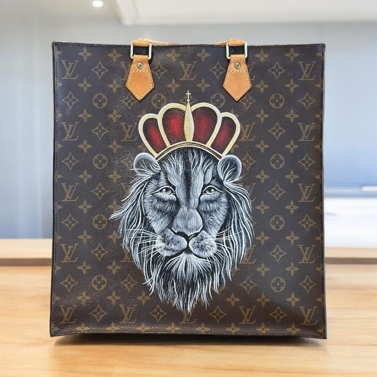 Hand painted Louis Vuitton Bag