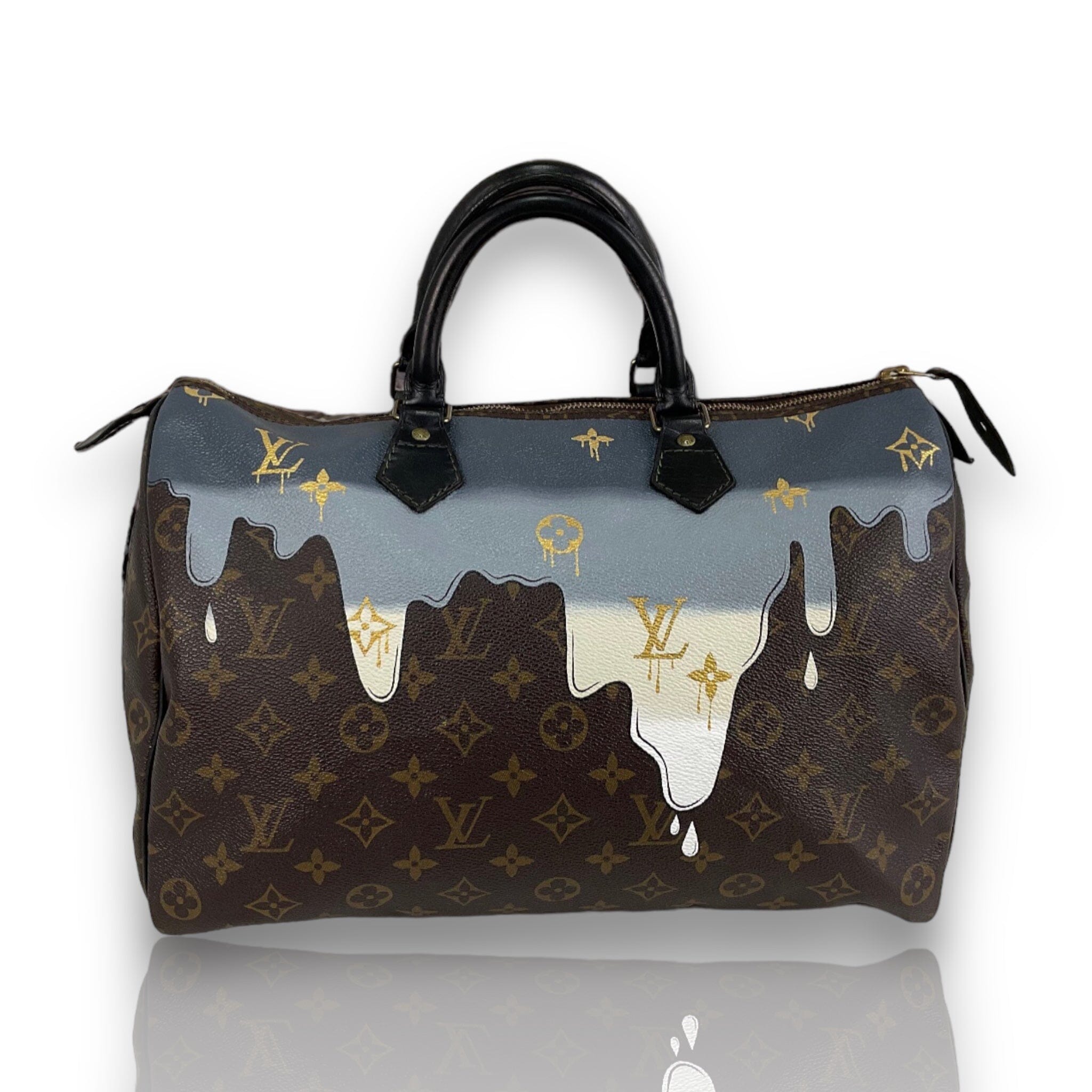 Louis Vuitton Limited Edition Monogram Eclipse Speedy Bag