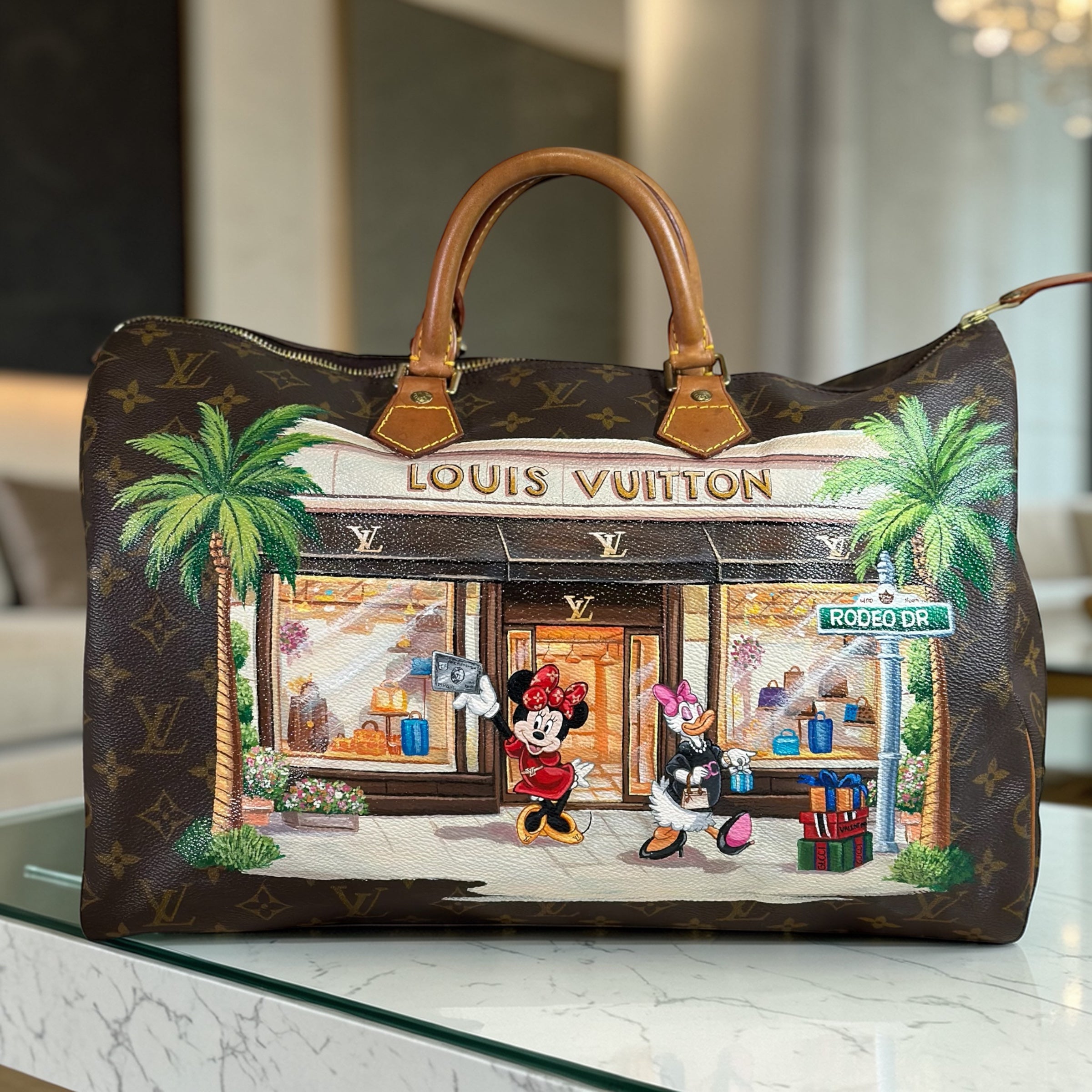 Limited Edition Art- Painted Louis Vuitton- Shopping on Rodeo