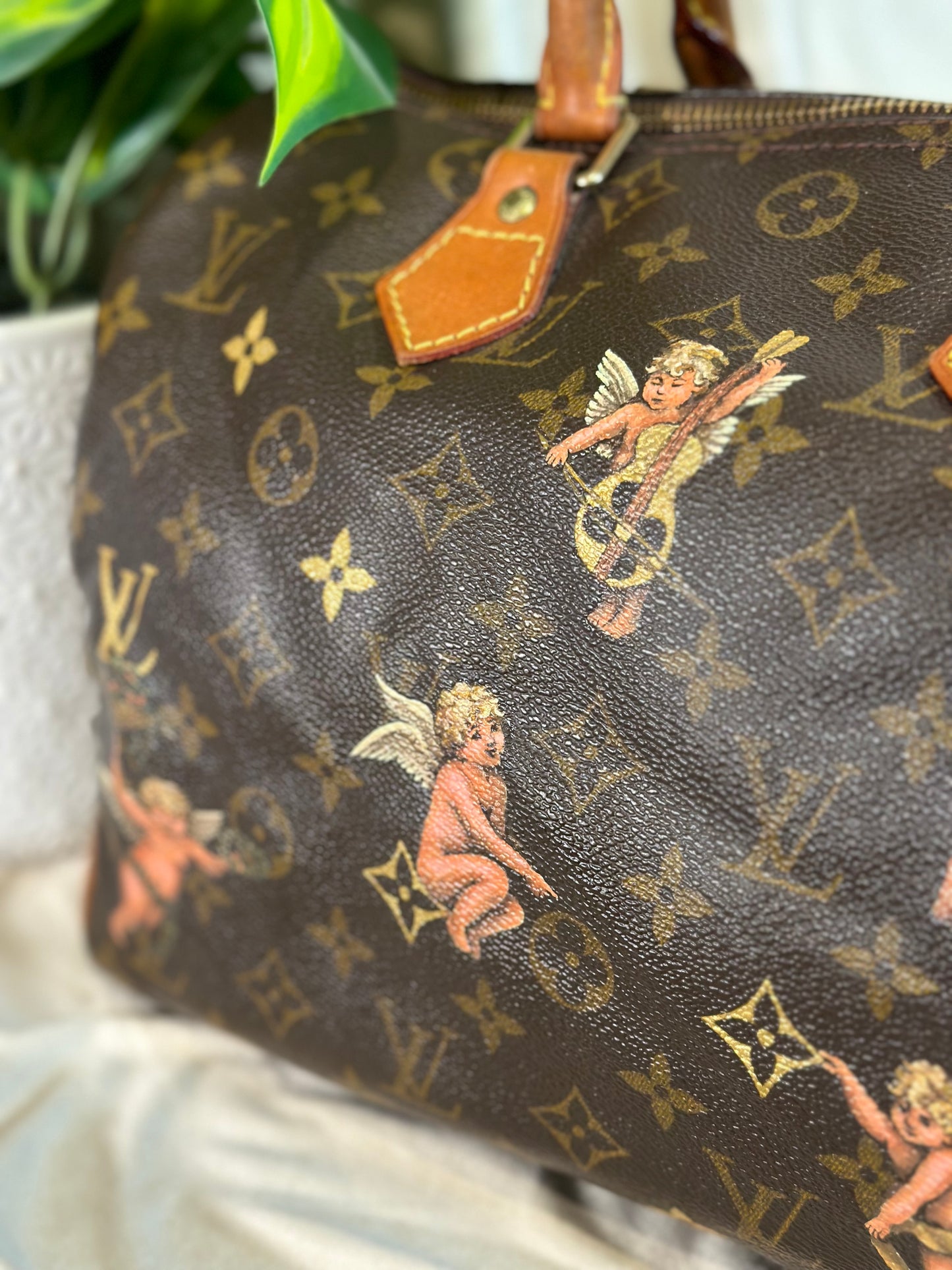 Louis Vuitton Hand-Painted - Cherub's Playground Ready to Ship
