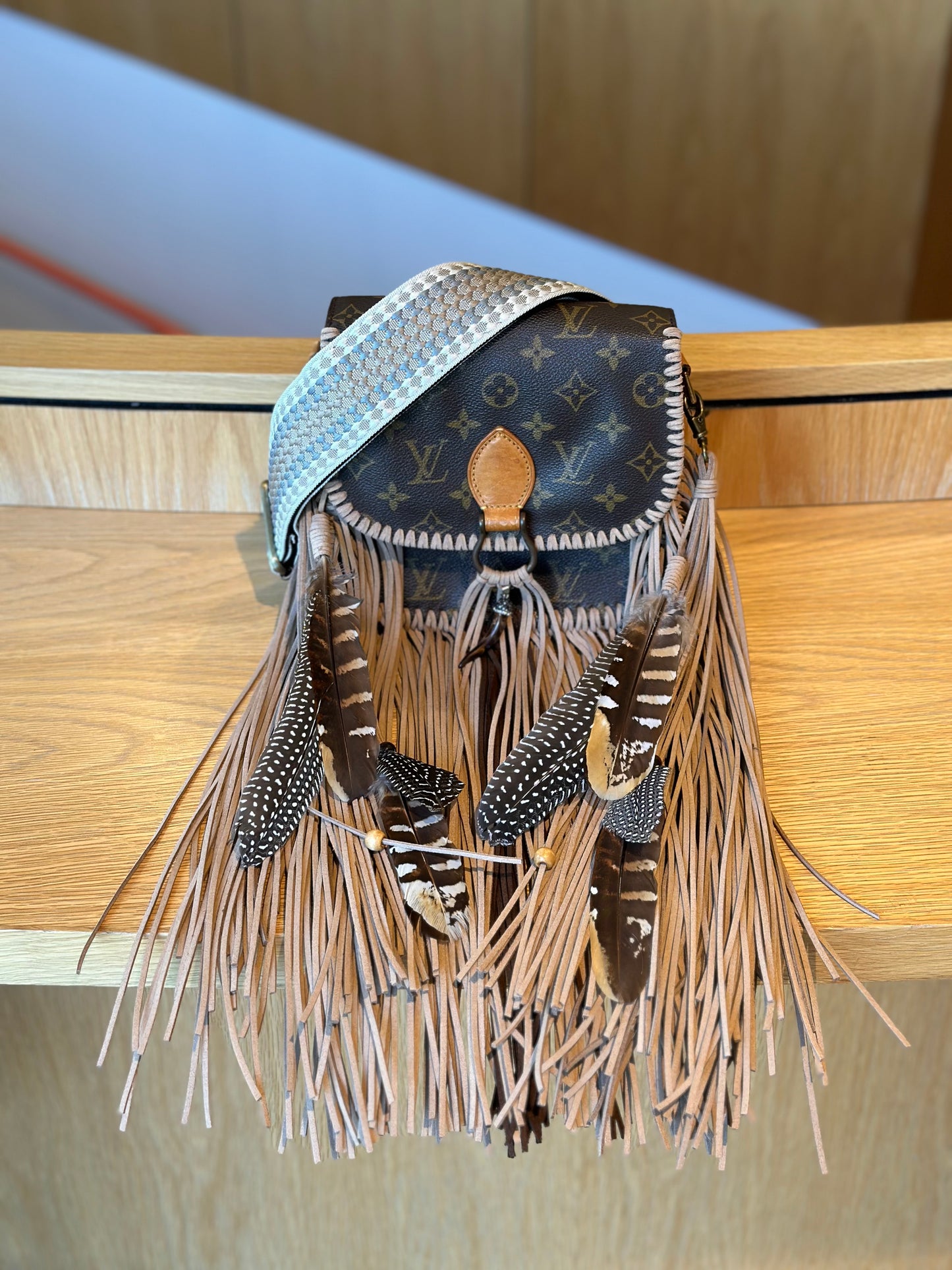 Hand painted Louis Vuitton Bag