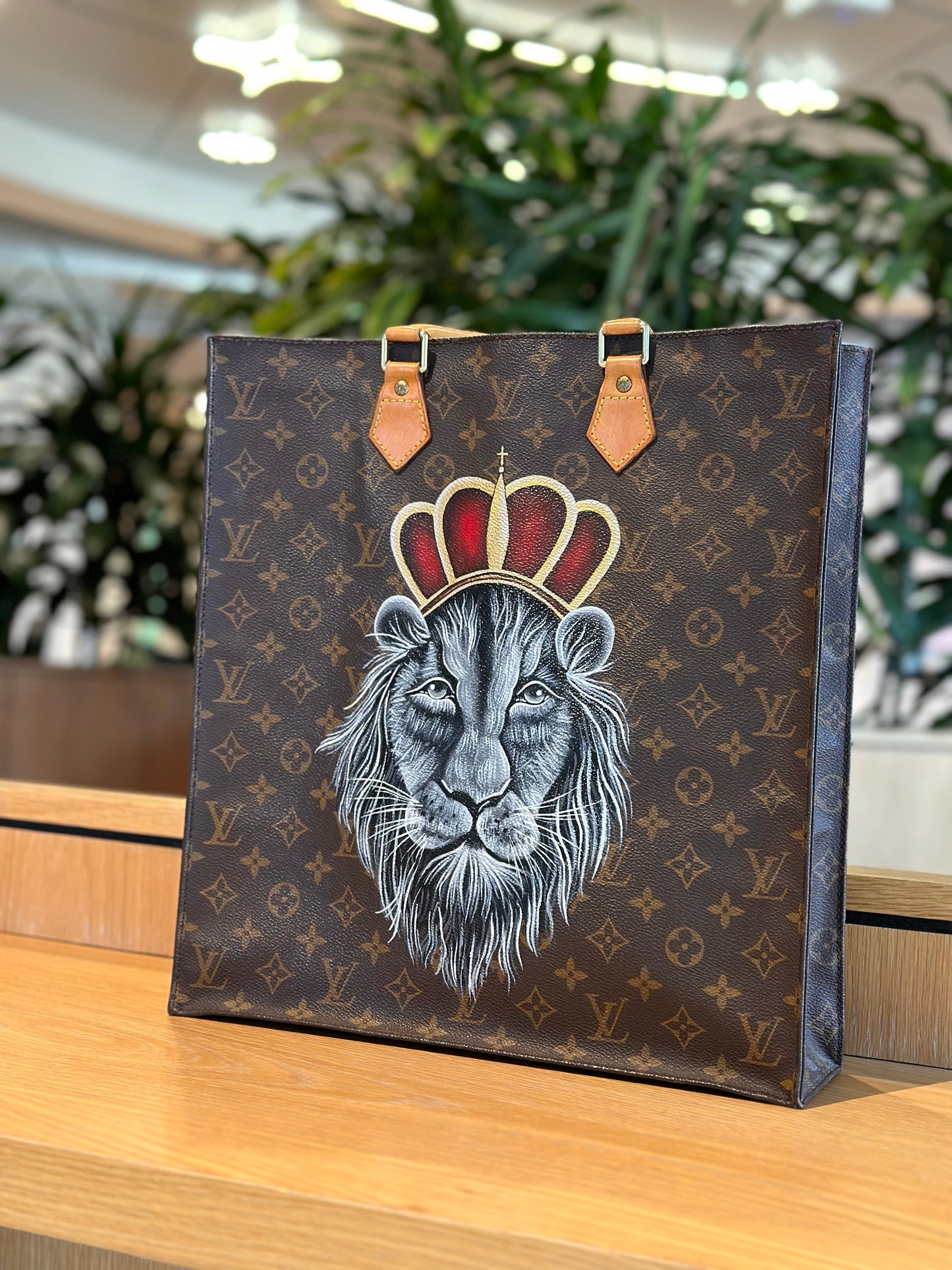 Hand painted Louis Vuitton Bag