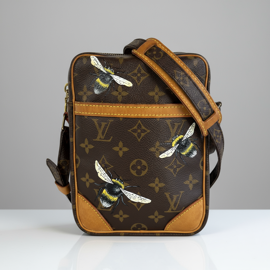 Louis Vuitton アートワーク付きショルダーバッグ Custom Painted Louis Vuitton Danube – New Vintage Handbags