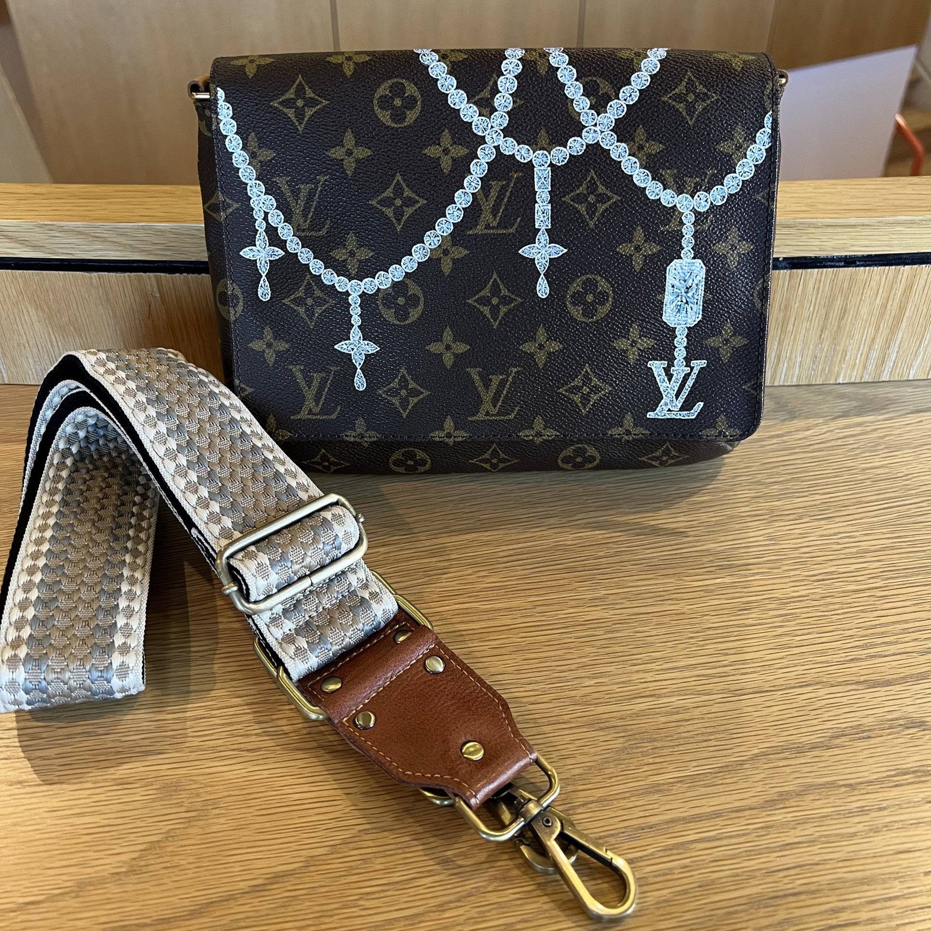 Hand painted Louis Vuitton Bag