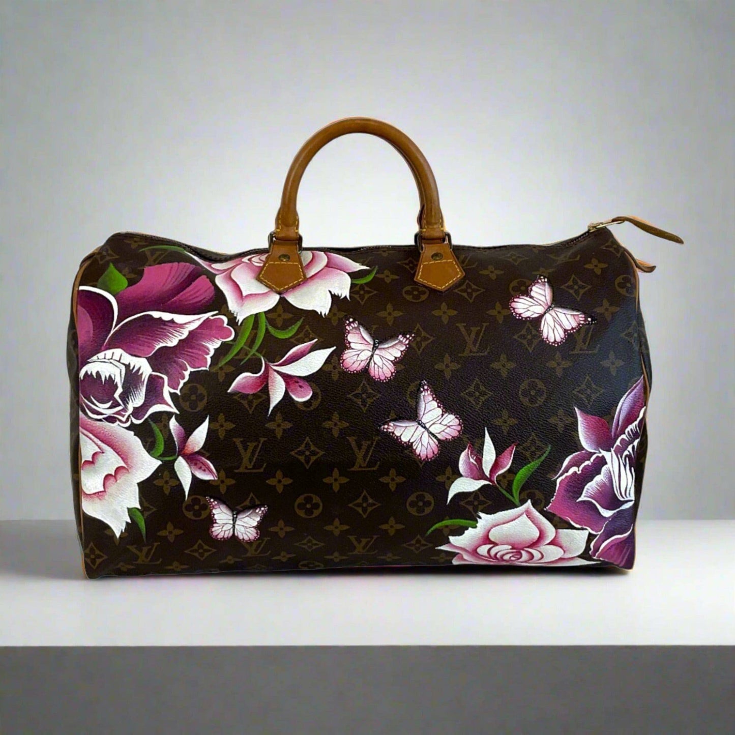 Hand painted Louis Vuitton Bag