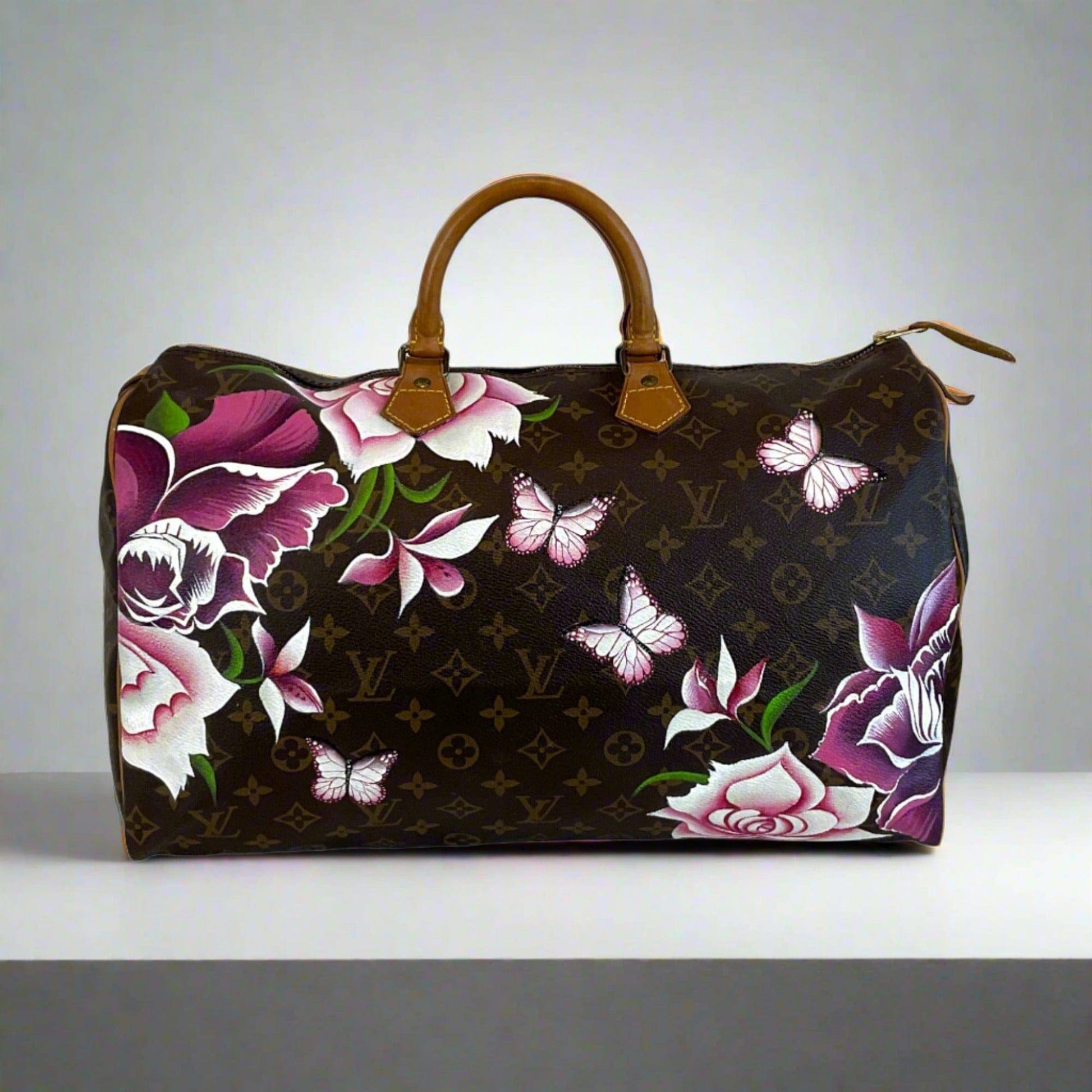 Hand painted Louis Vuitton Bag