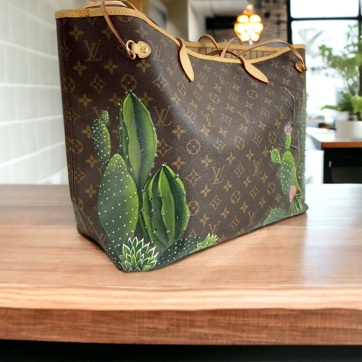 Hand painted Louis Vuitton Bag