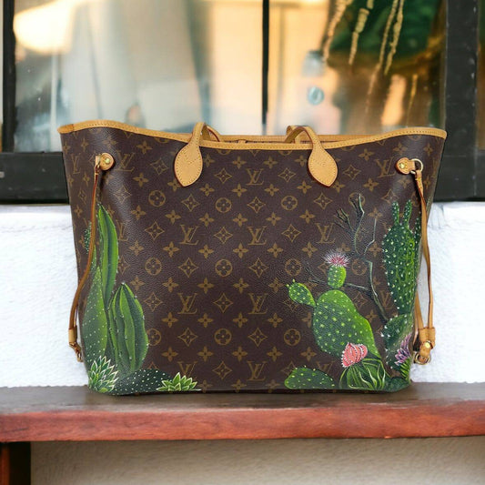 Hand painted Louis Vuitton Bag