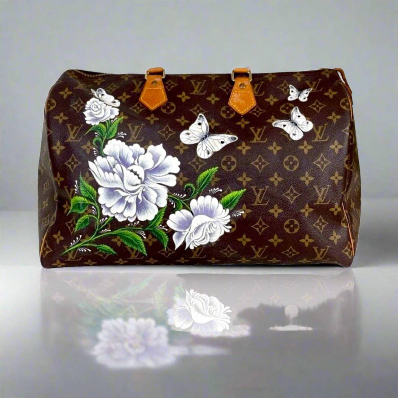 Hand painted Louis Vuitton Bag