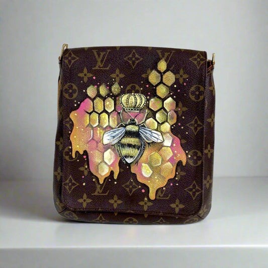 Hand painted Louis Vuitton Bag
