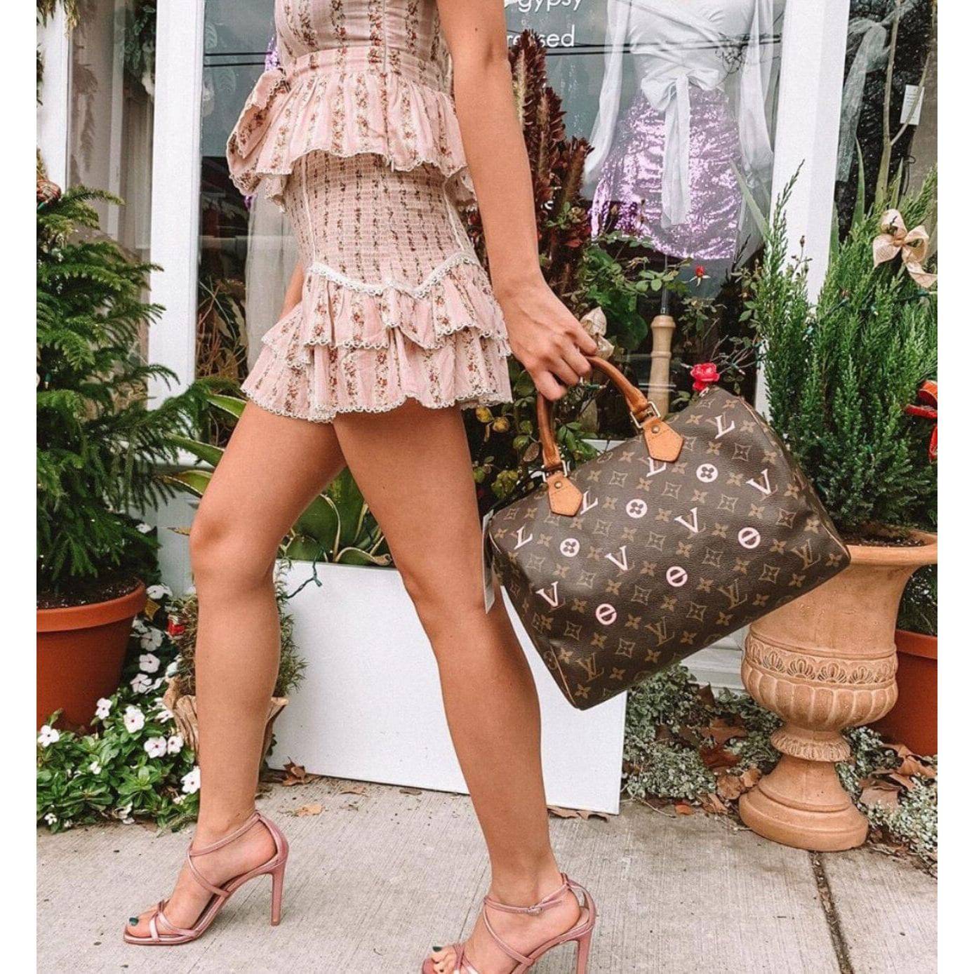 Hand painted Louis Vuitton Bag