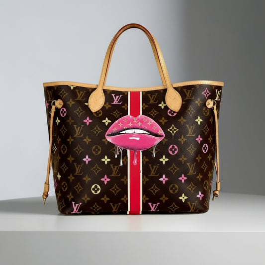 Hand painted Louis Vuitton Bag