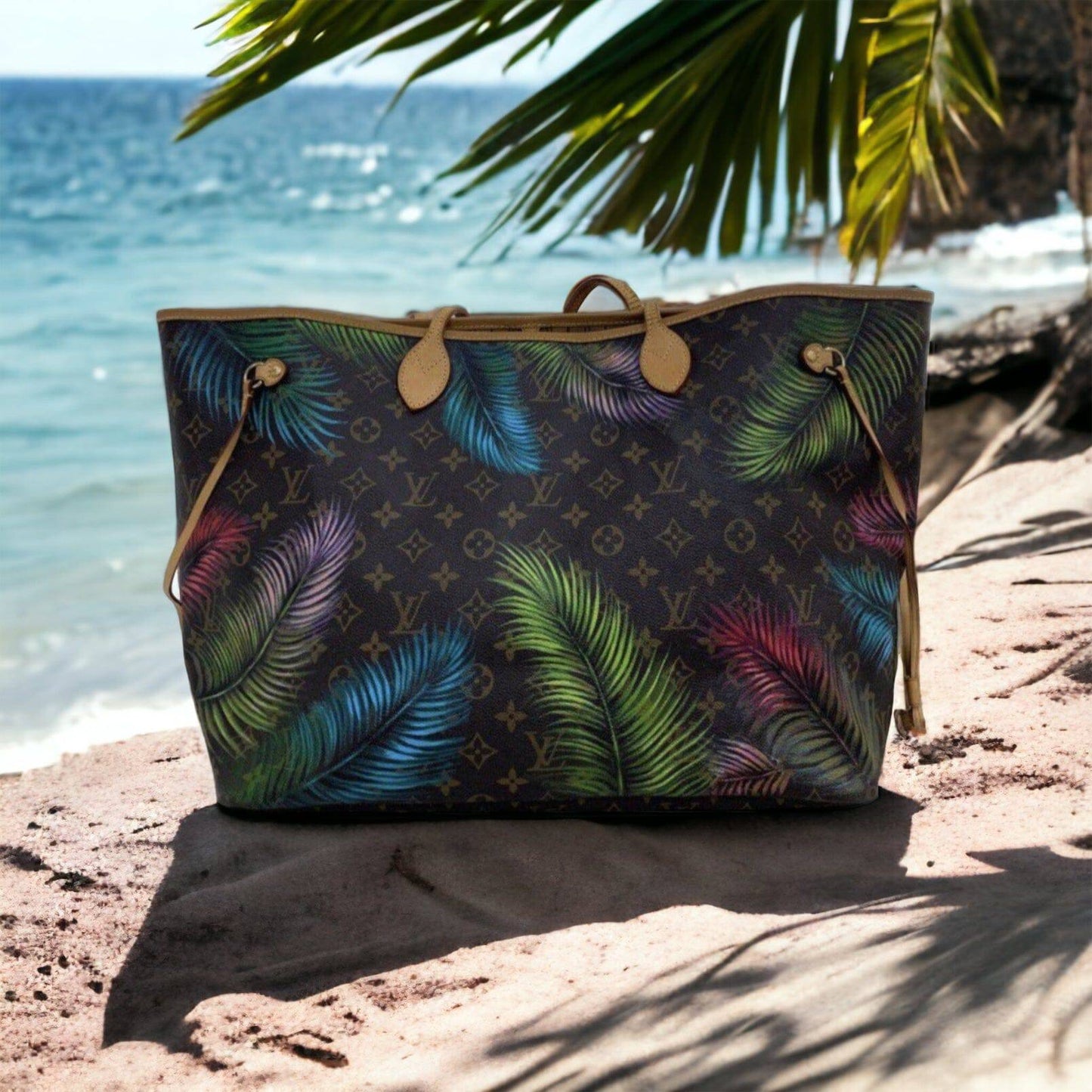 Hand painted Louis Vuitton Bag