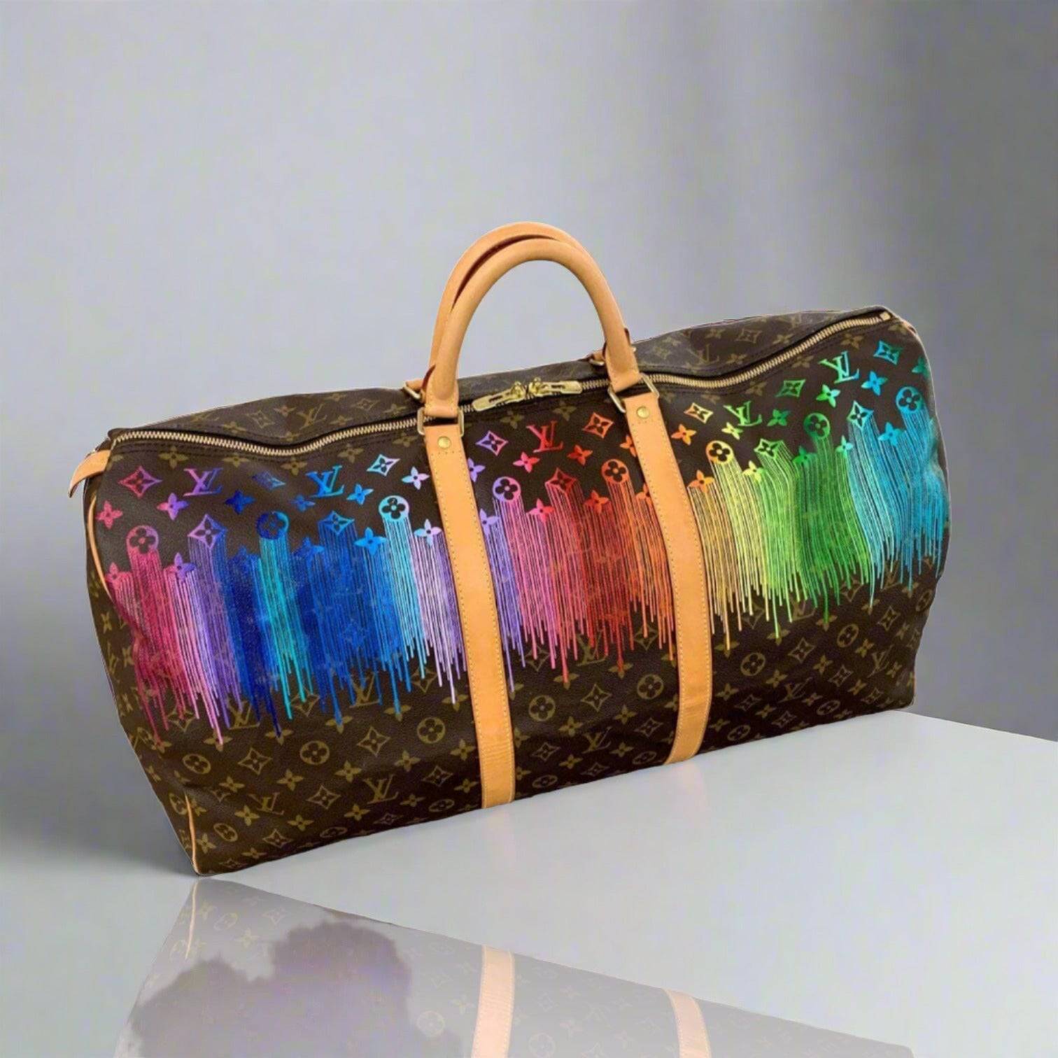 hand bag for raining Louis Vuitton Hand-Painted
