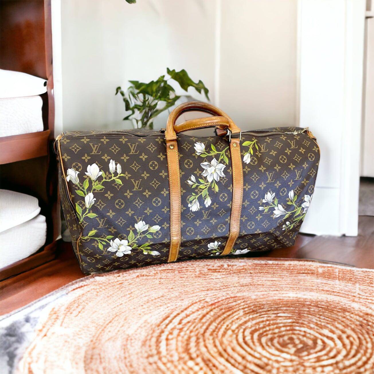 Hand painted Louis Vuitton Bag