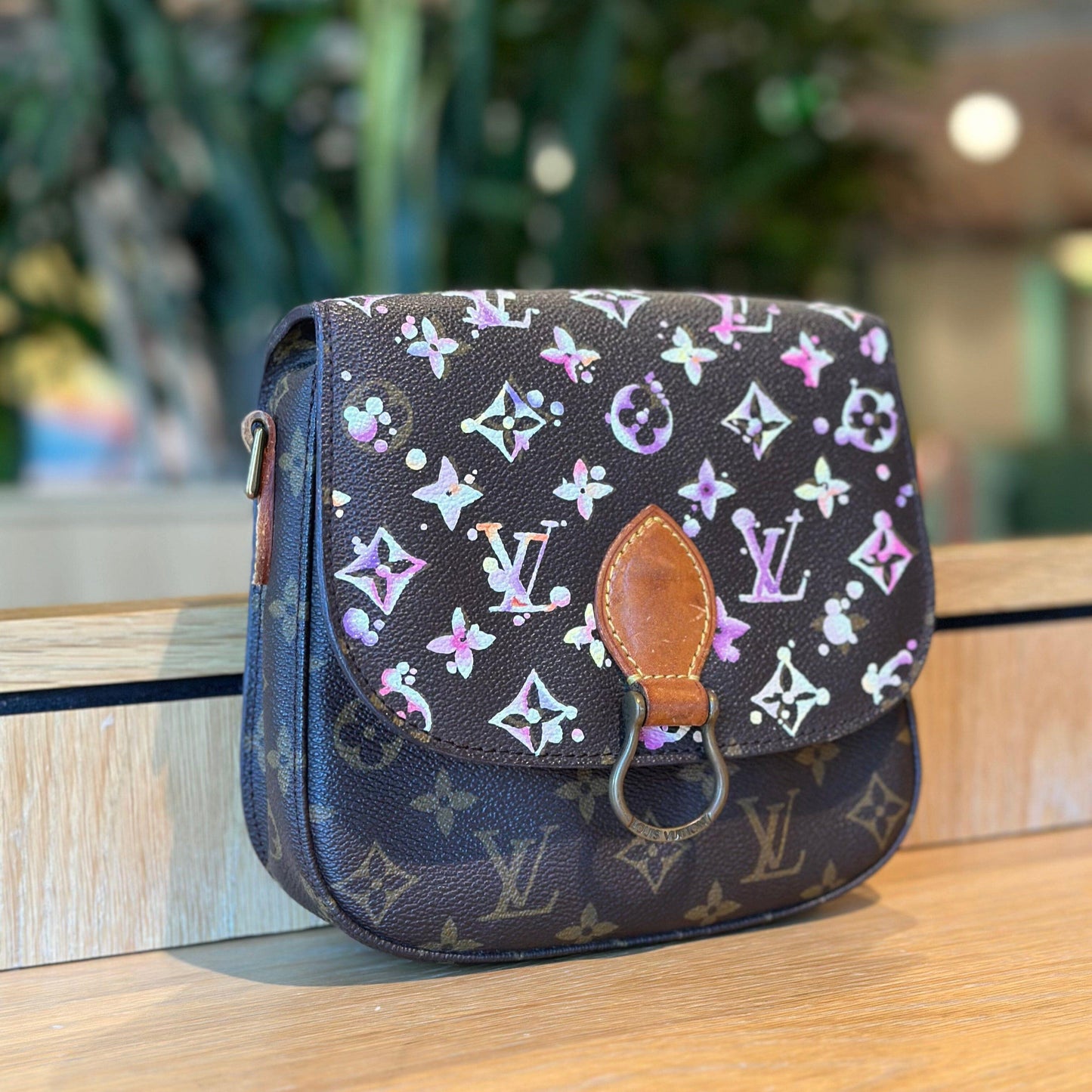 Hand painted Louis Vuitton Bag