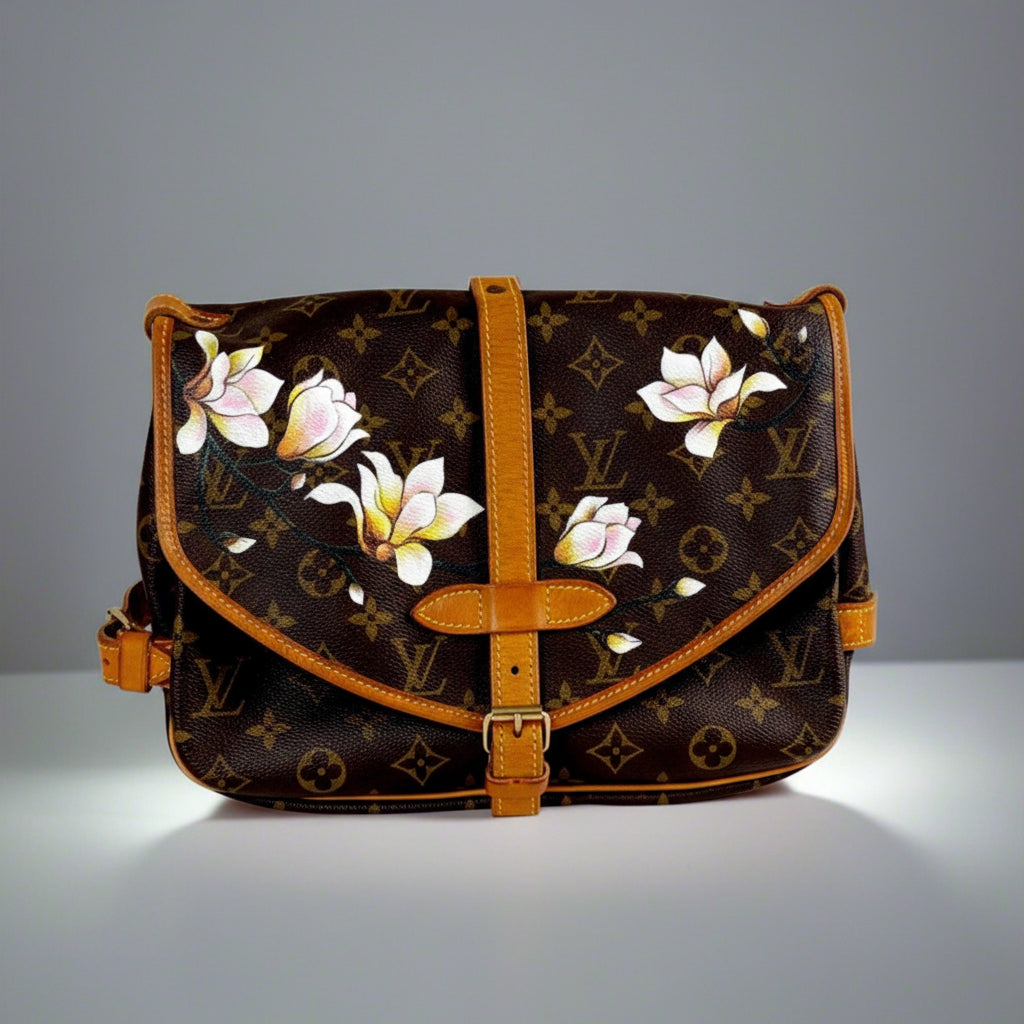 Hand painted Louis Vuitton Bag
