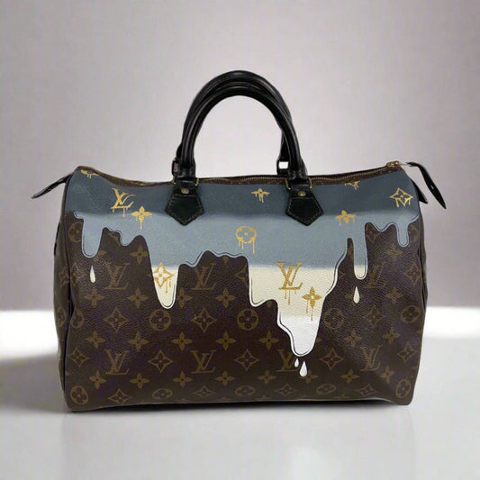 Hand painted Louis Vuitton Bag