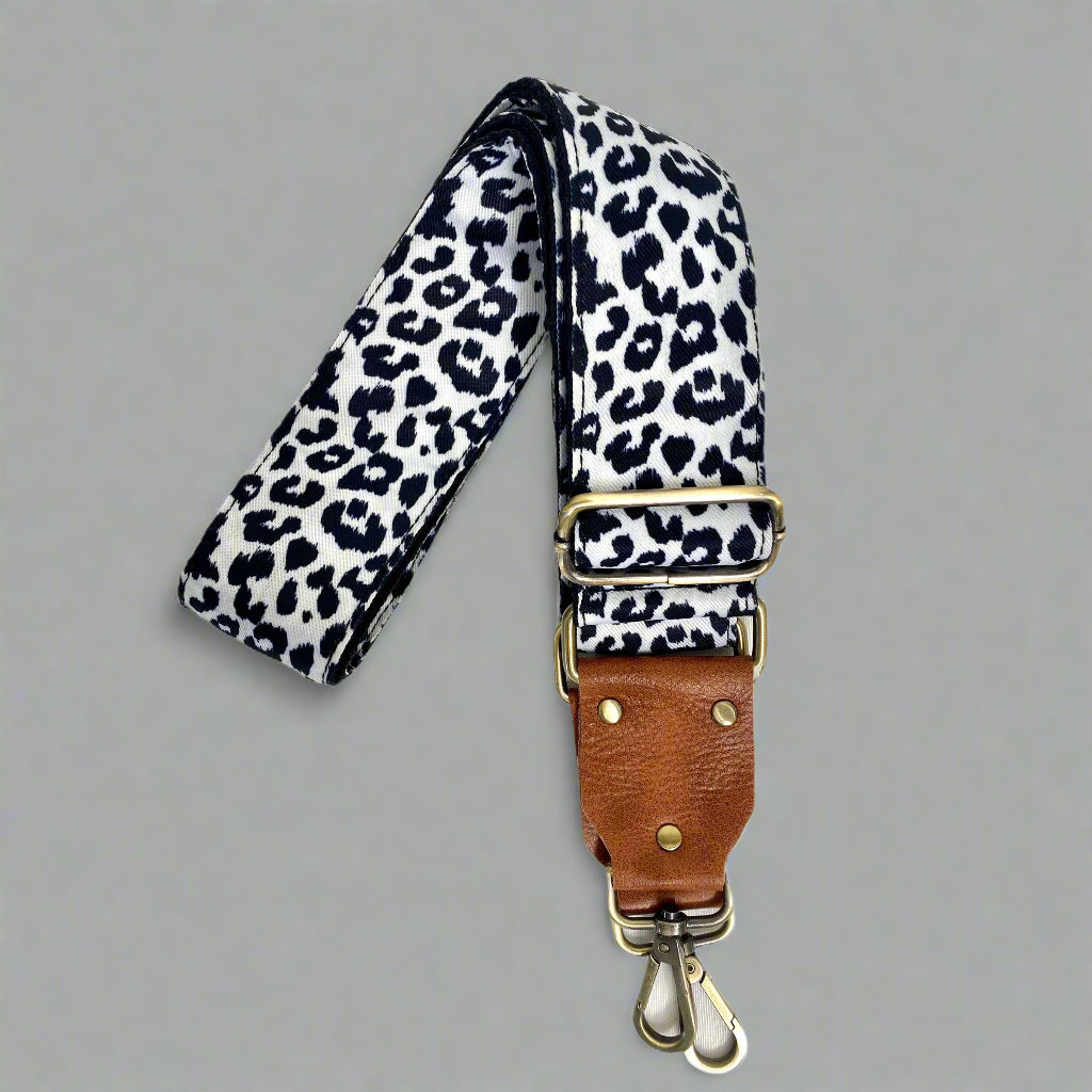 Snow Leopard Handbag Strap Strap by New Vintage