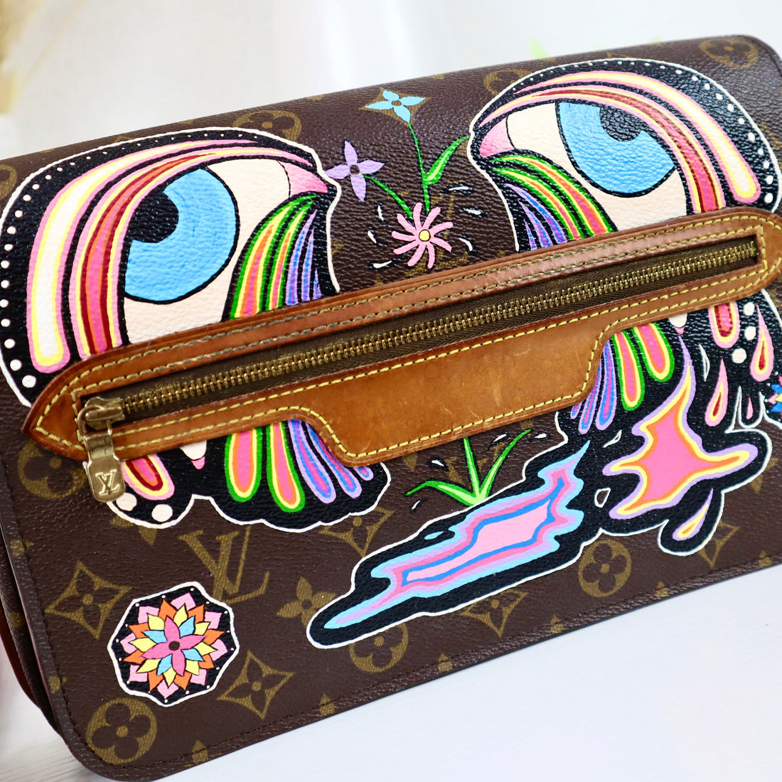 LOUIS VUITTON BLACK MONOGRAM MULTICOLOR WALLET - My Luxury Bargain