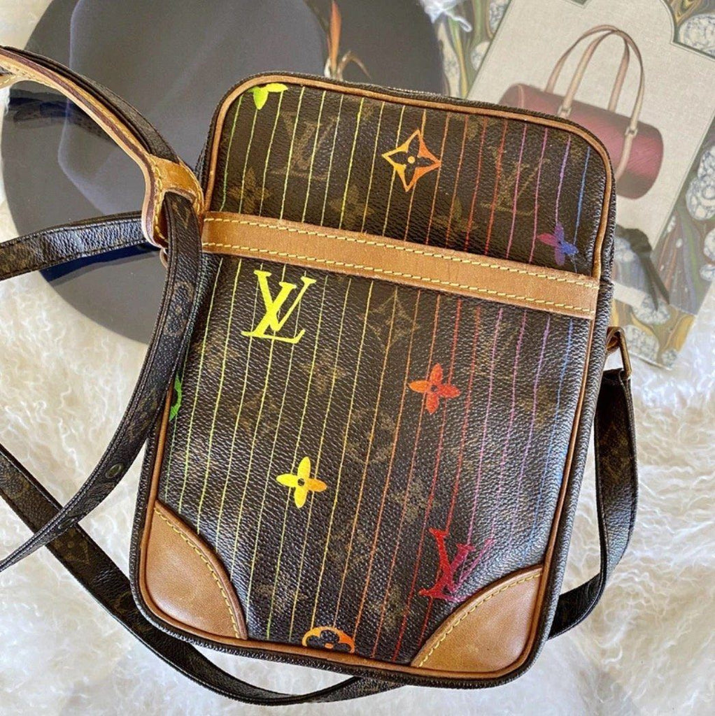 Louis Vuitton Danube GM Monogram Adjustable Crossbody Shoulder Bag Vintage