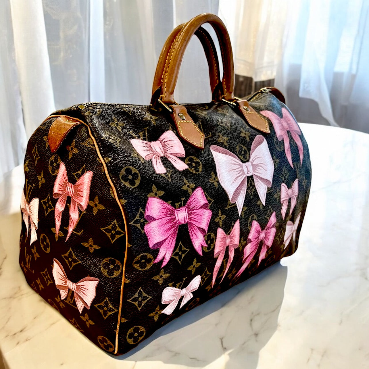Hand painted Louis Vuitton Bag