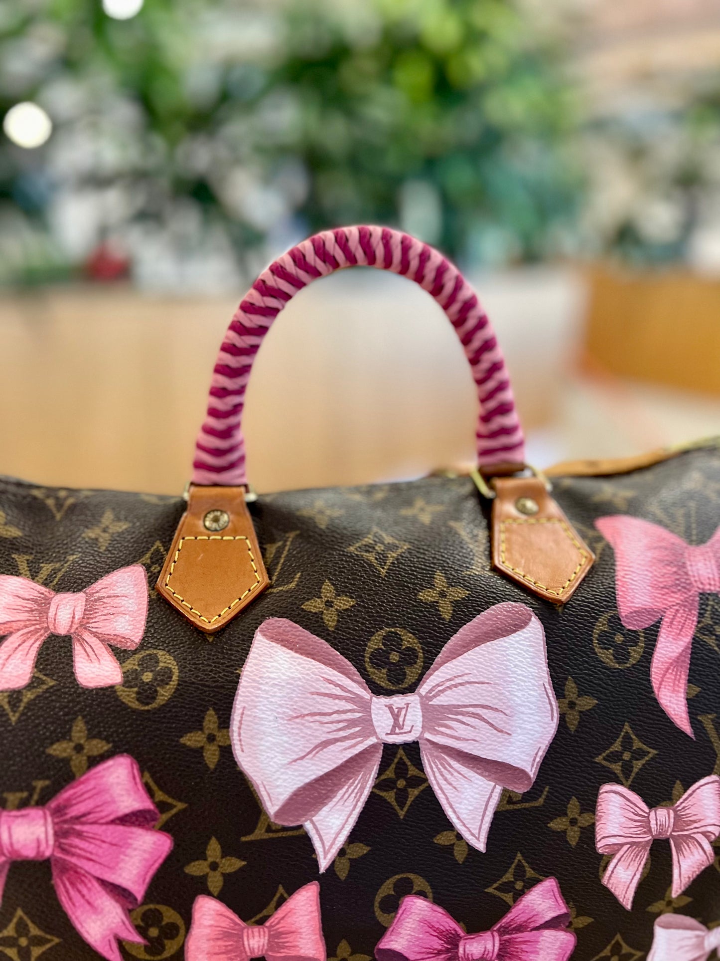 Hand painted Louis Vuitton Bag