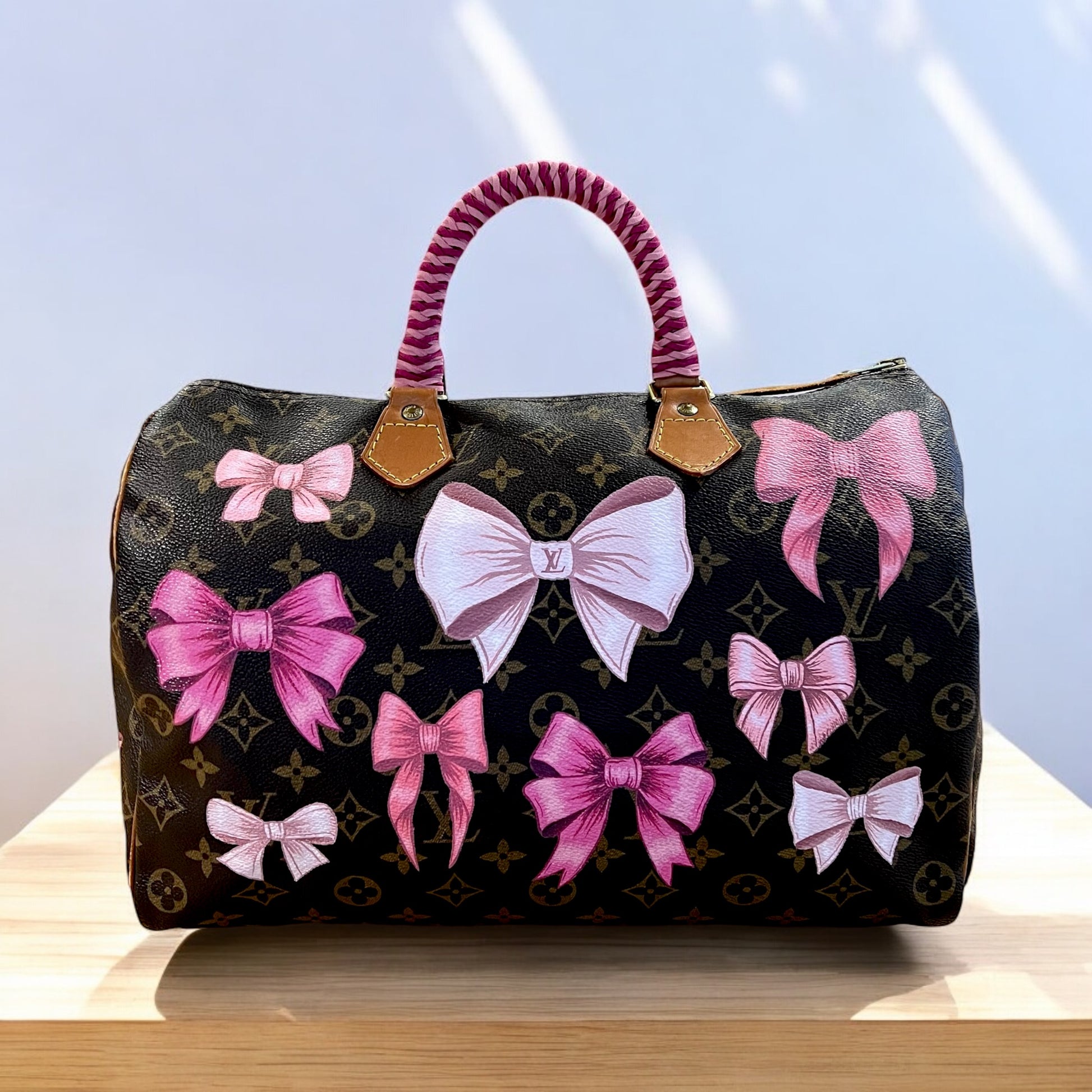 Hand painted Louis Vuitton Bag