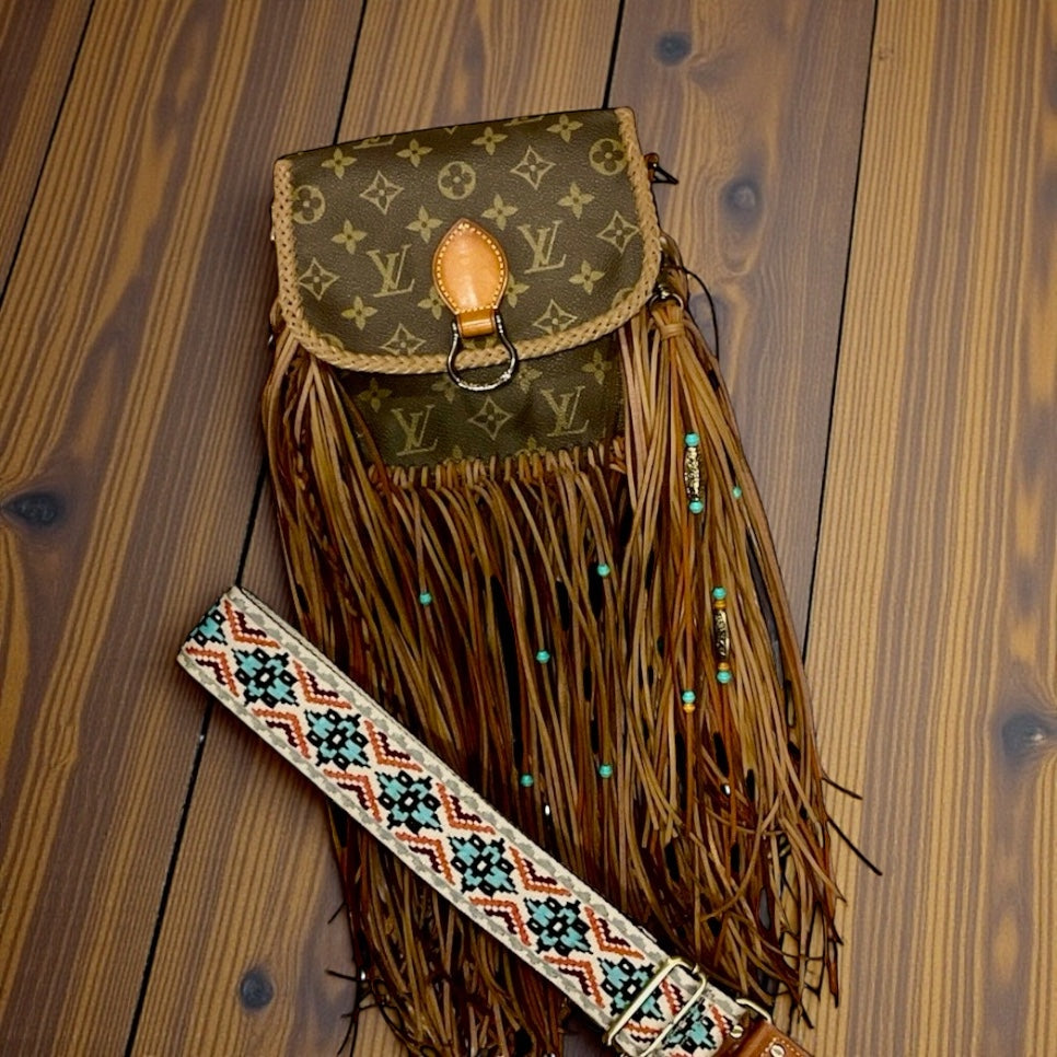 Hand painted Louis Vuitton Bag