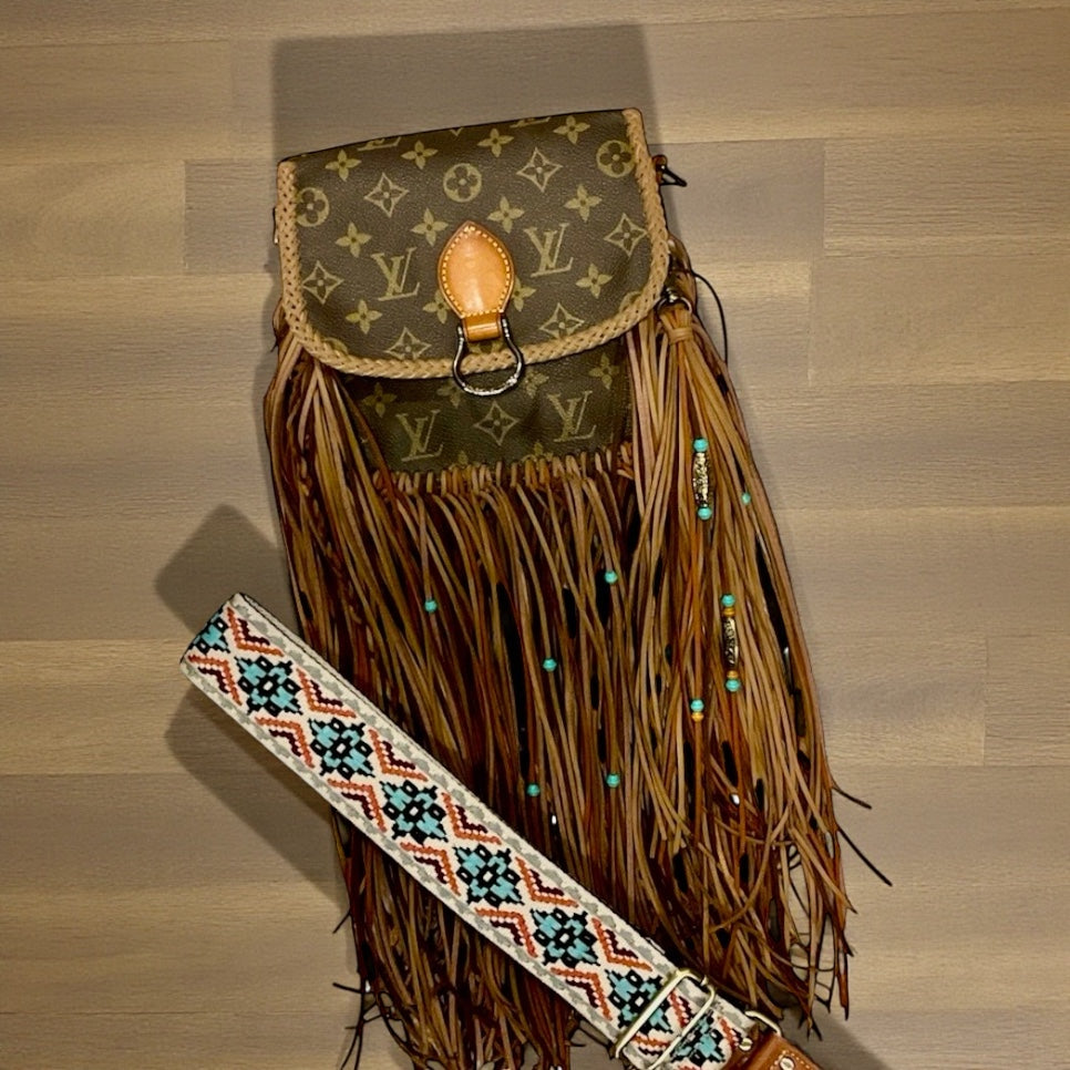 Hand painted Louis Vuitton Bag