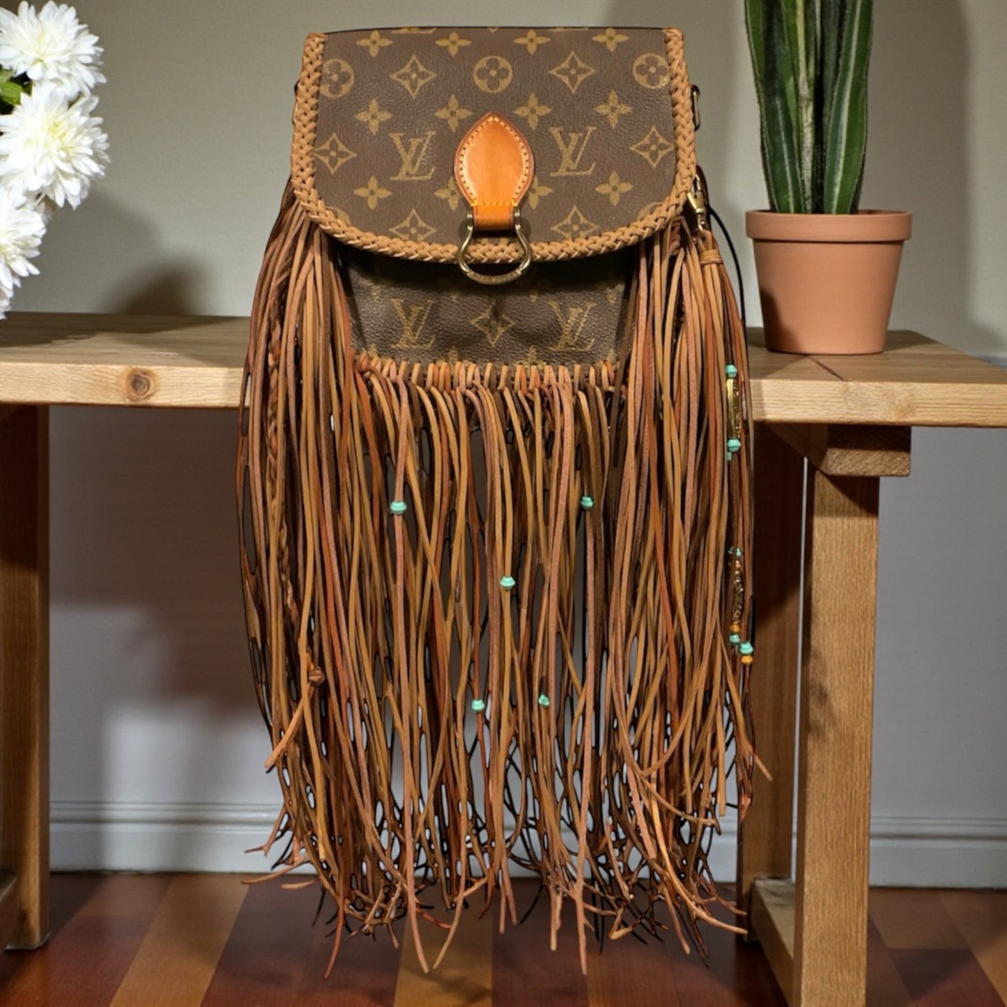 Hand painted Louis Vuitton Bag