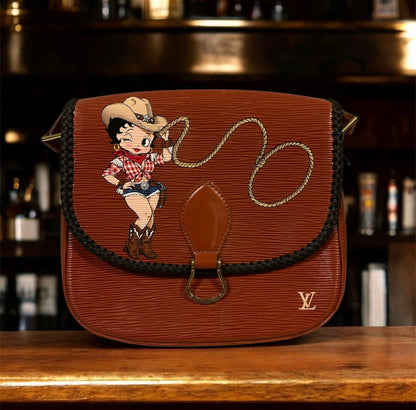 Hand painted Louis Vuitton Bag