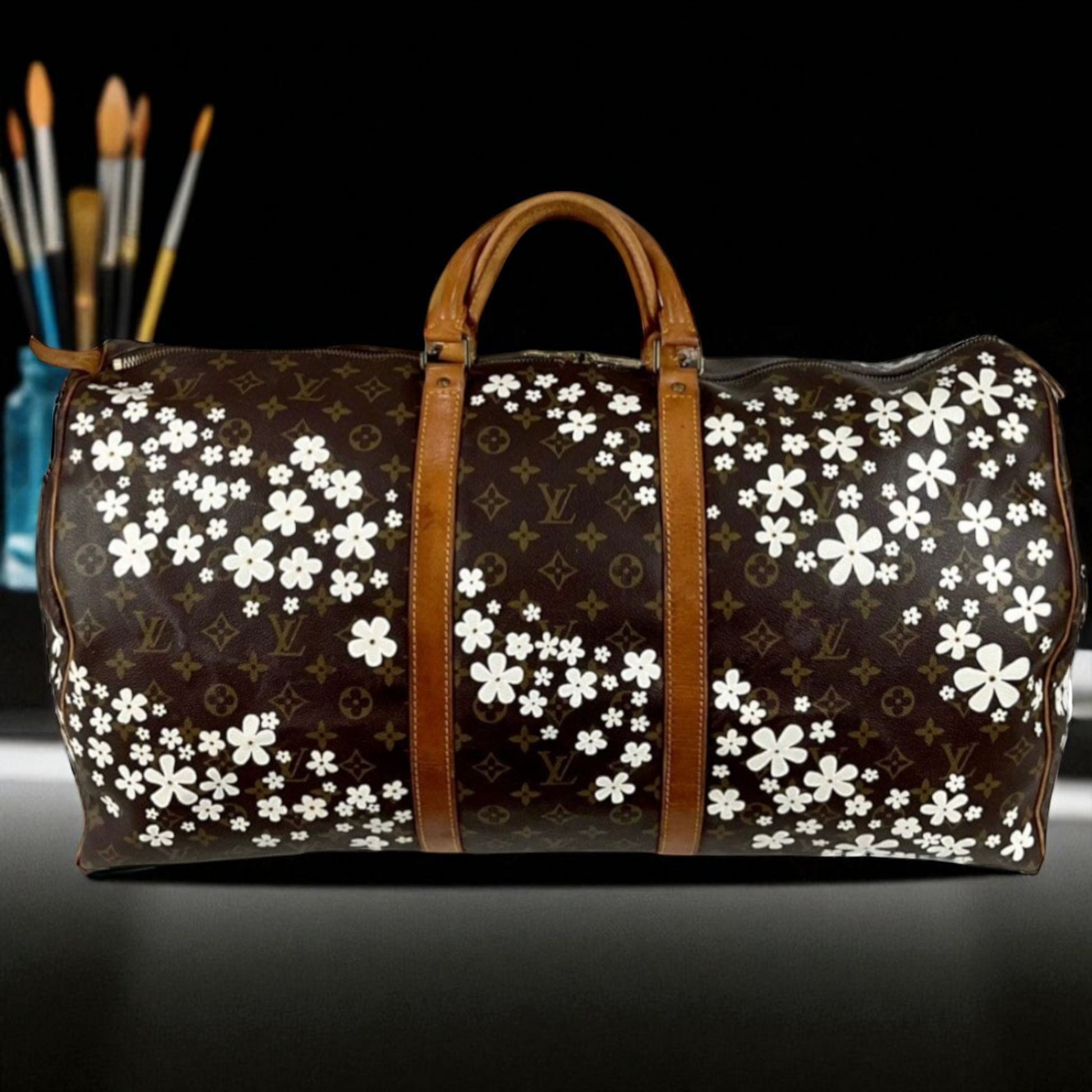 Custom Painted Louis Vuitton Keepall – New Vintage Handbags Custom Painted Louis Vuitton Keepall – New Vintage Handbags