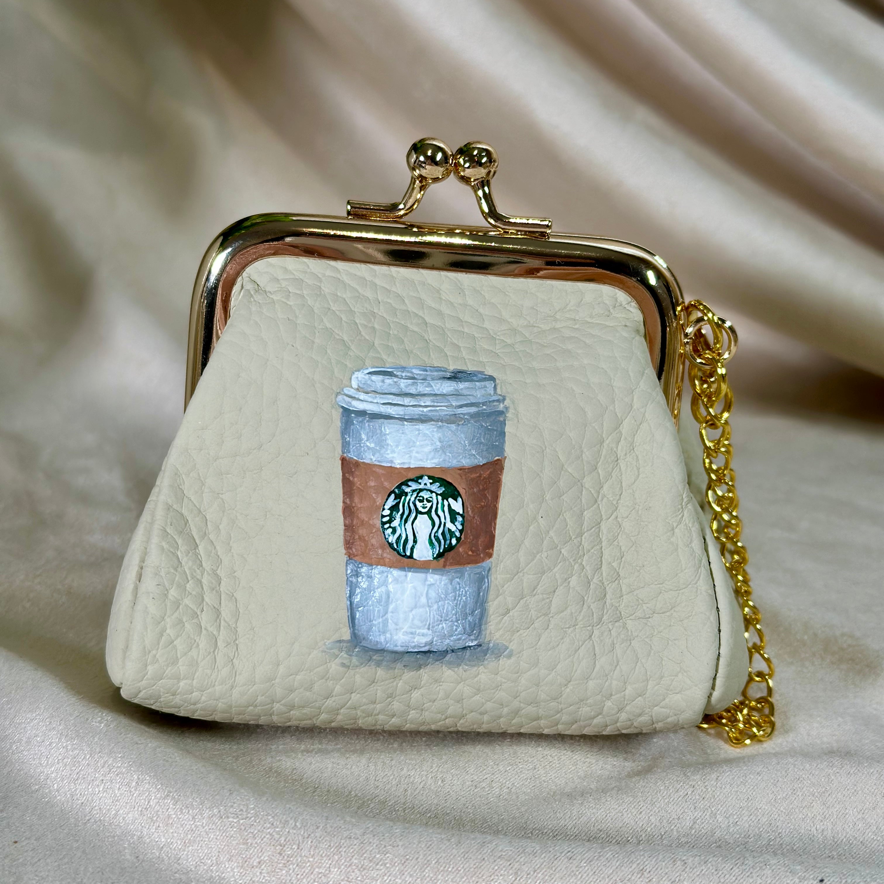 BUNDLE Girls Day Out- Hand-Painted Leather Pouch - Change Purse