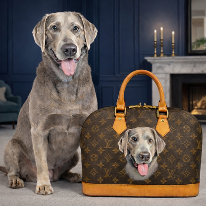 Hand painted Louis Vuitton Bag