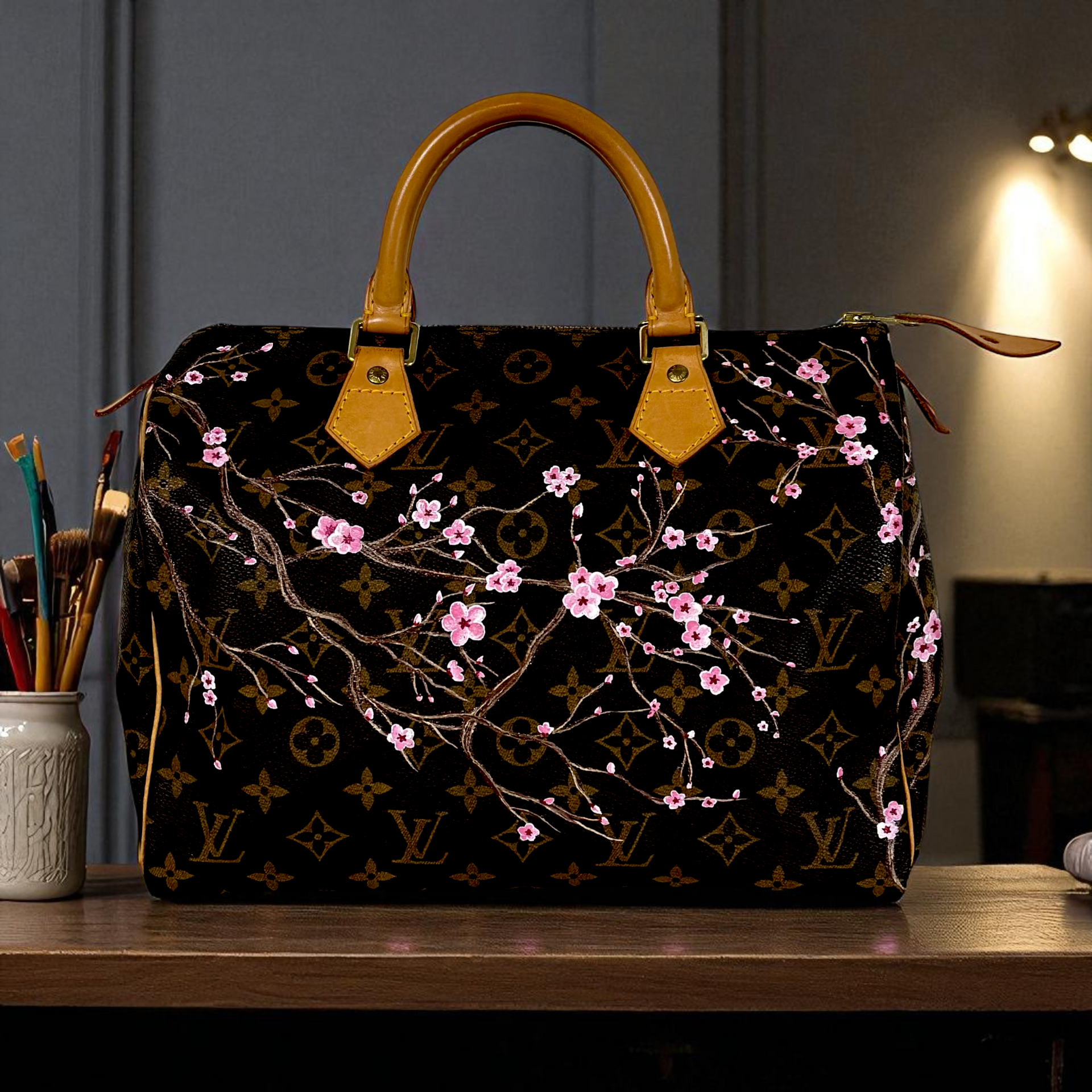 Handbag Louis Vuitton Cherry Blossom Speedy Cherry Blossom's