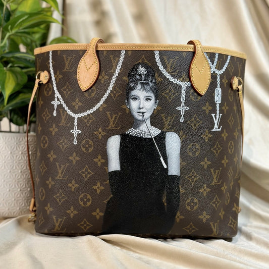 Louis Vuitton Hand-Painted - Audrey Hepburn