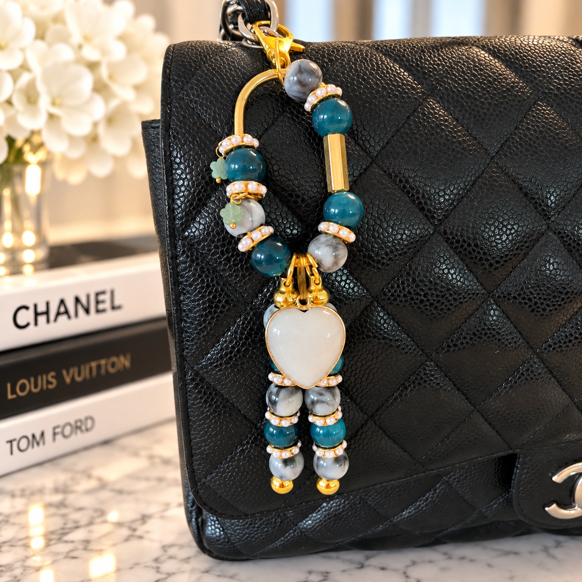Jade’s Heart 🤍 Bag Charm