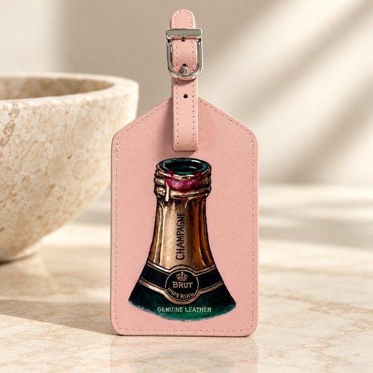 Champagne Kiss Luggage Tag