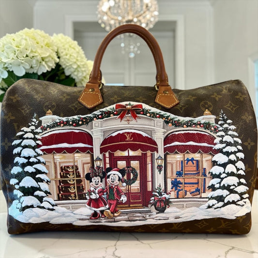 Hand painted Louis Vuitton Bag