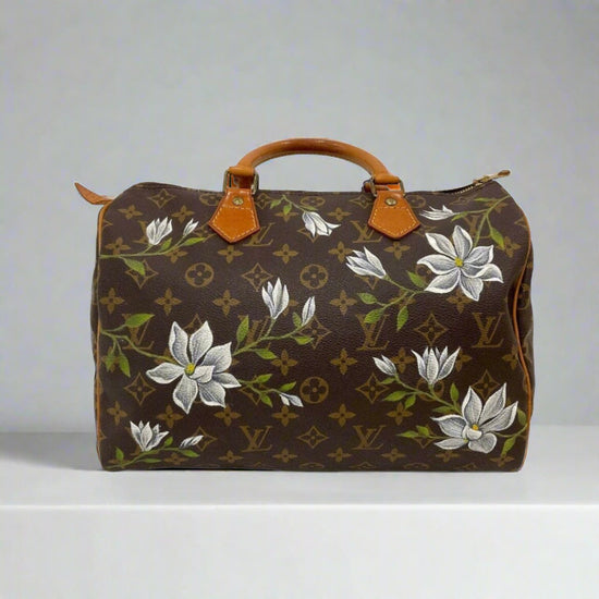 White Floral by New Vintage Handbags