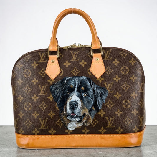 Hand painted Louis Vuitton Bag