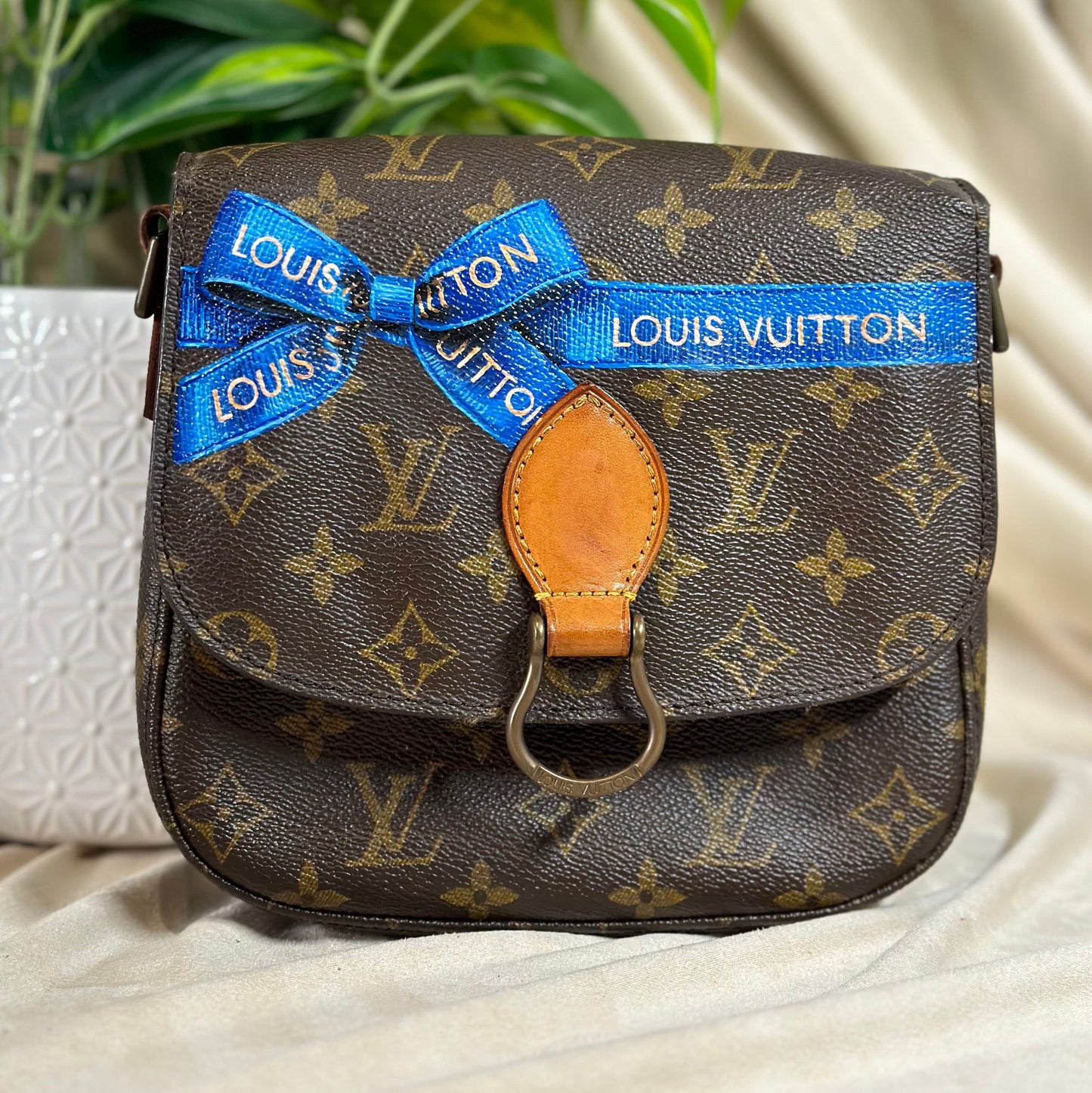 Hand painted Louis Vuitton Bag