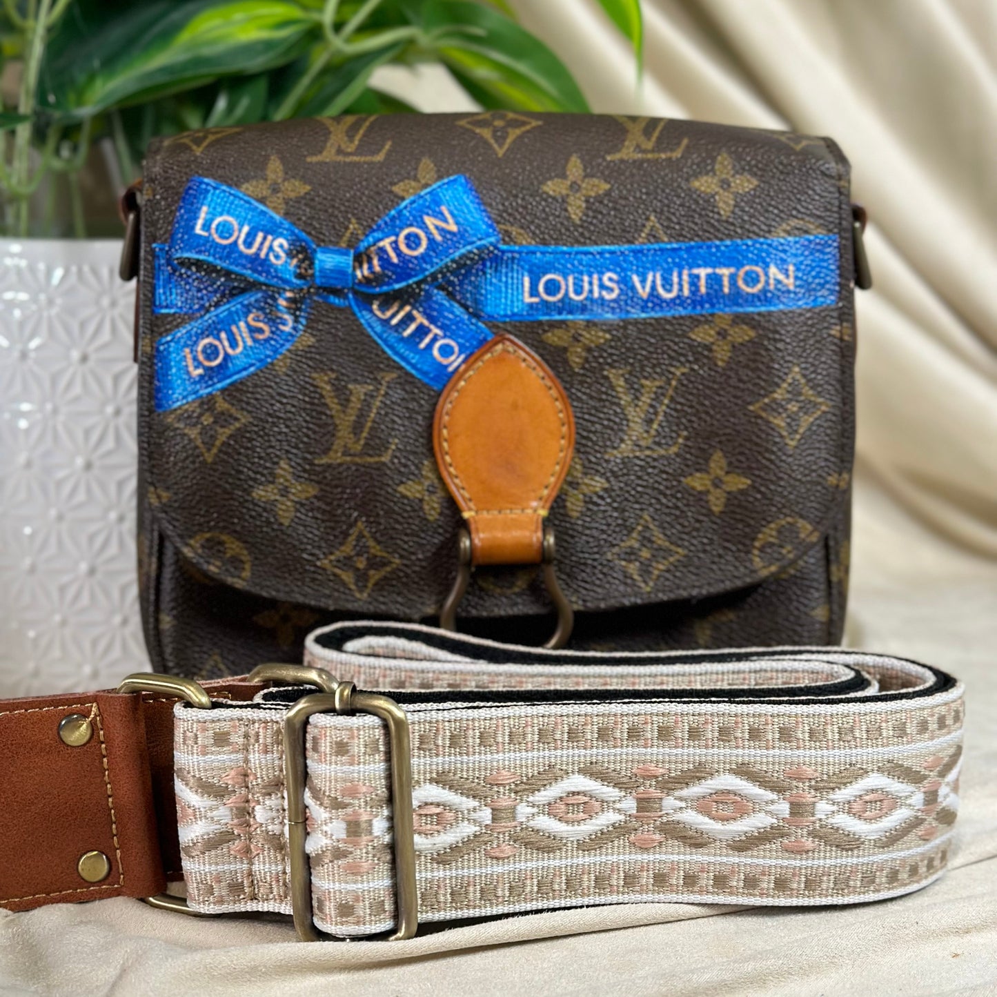 Hand painted Louis Vuitton Bag