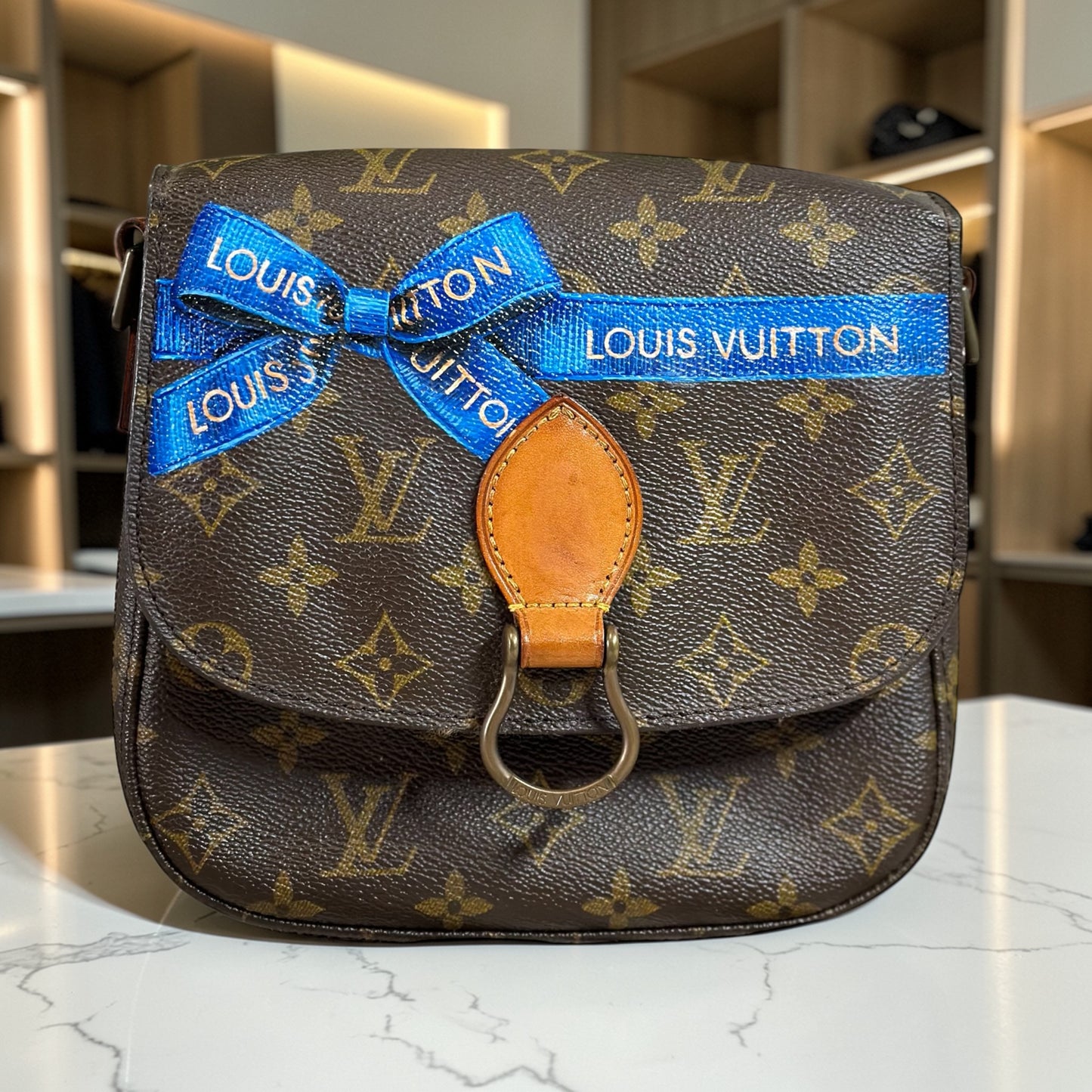 Hand painted Louis Vuitton Bag