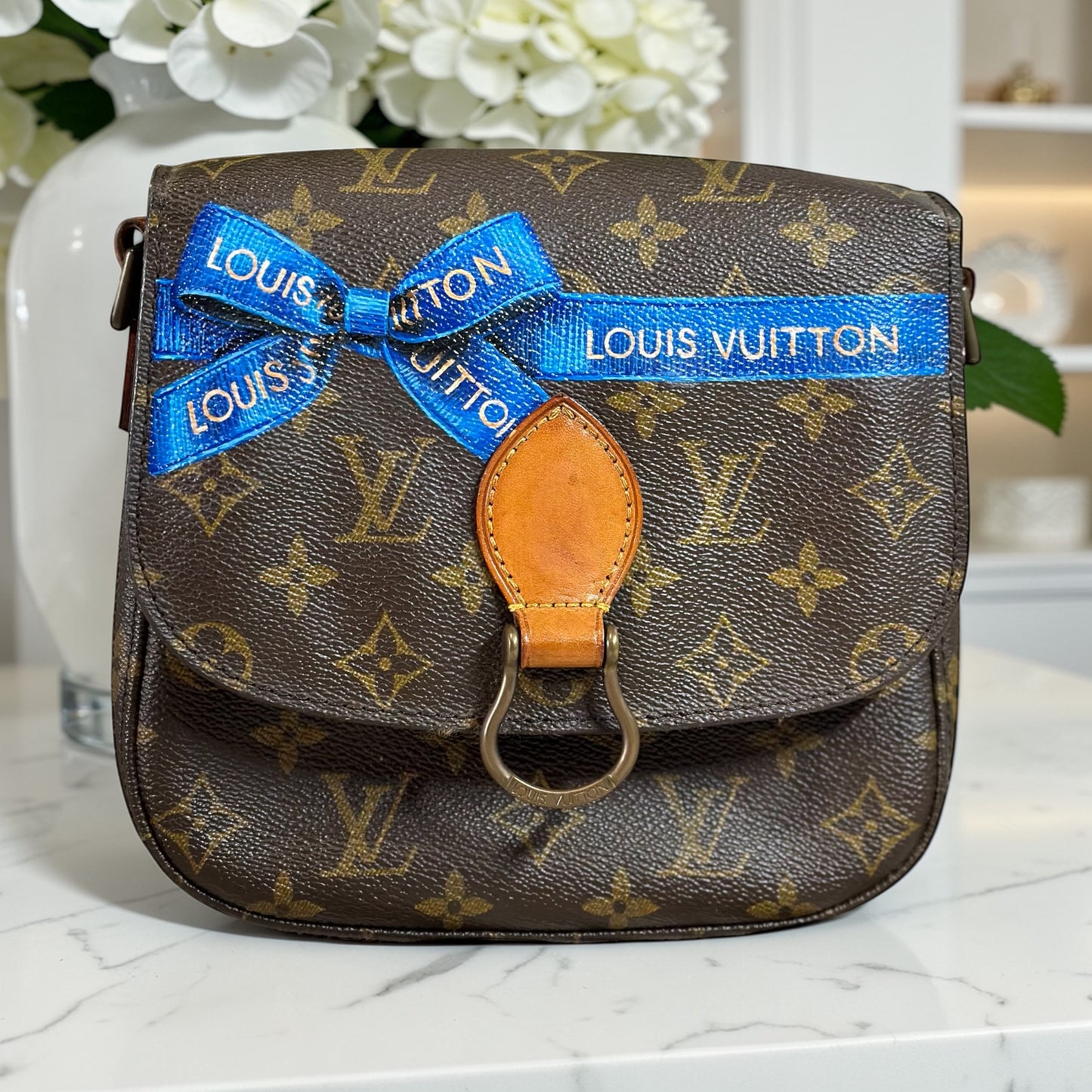 Hand painted Louis Vuitton Bag