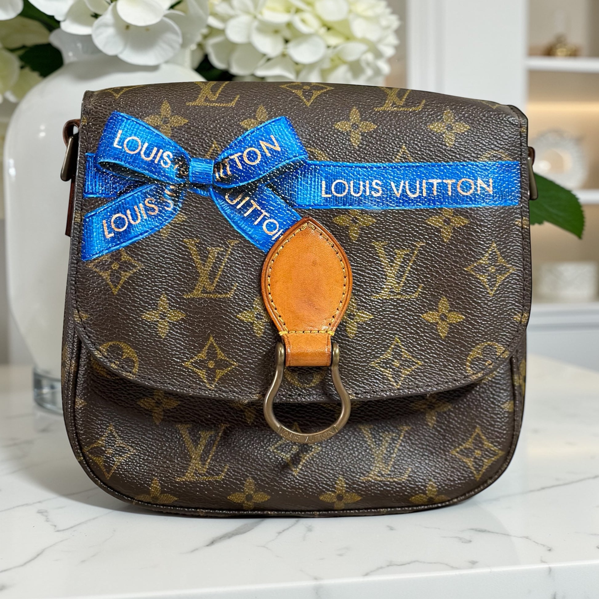 Hand painted Louis Vuitton Bag