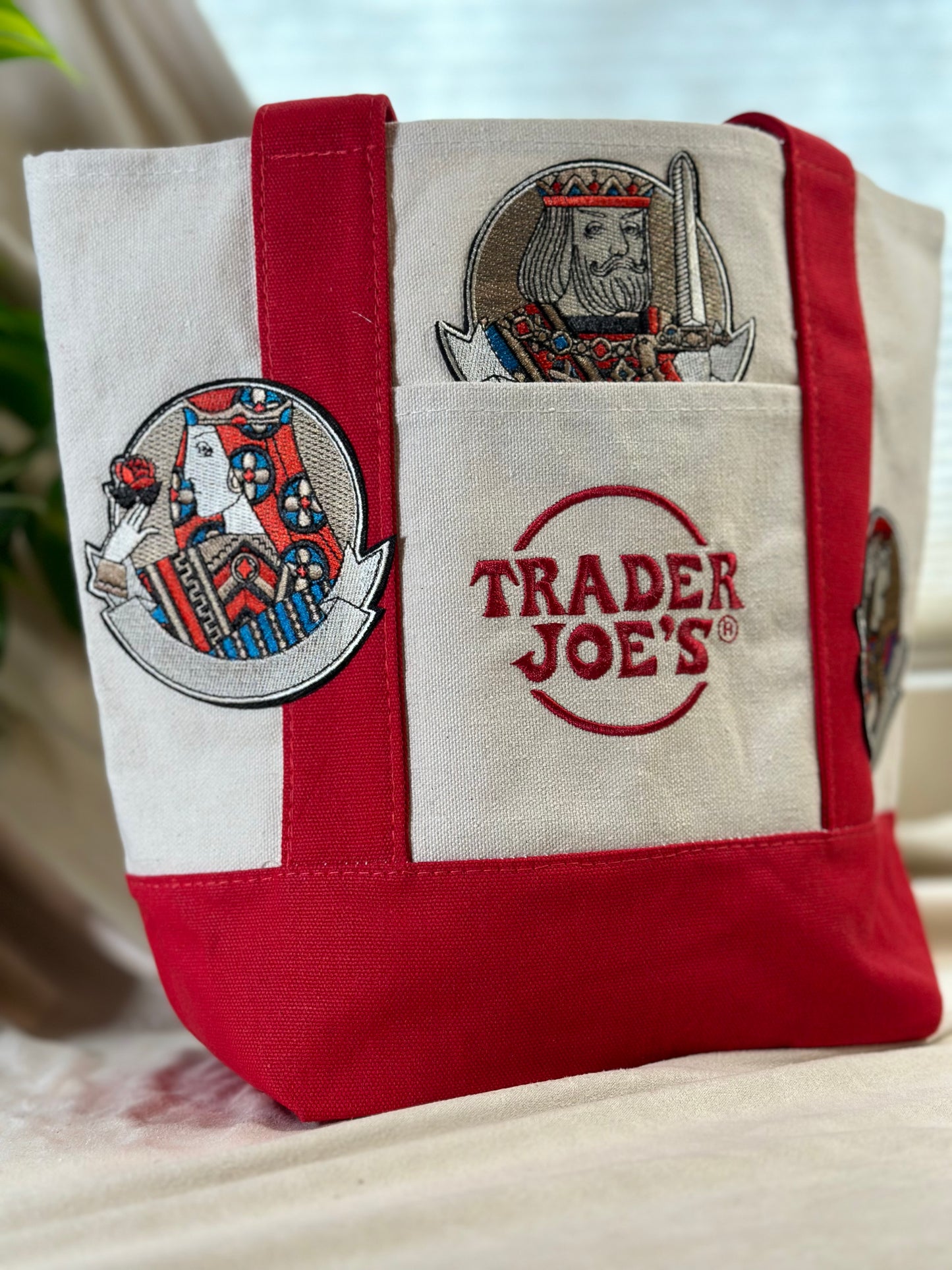 Artful -Trader Joe's Mini Tote Bag - Red