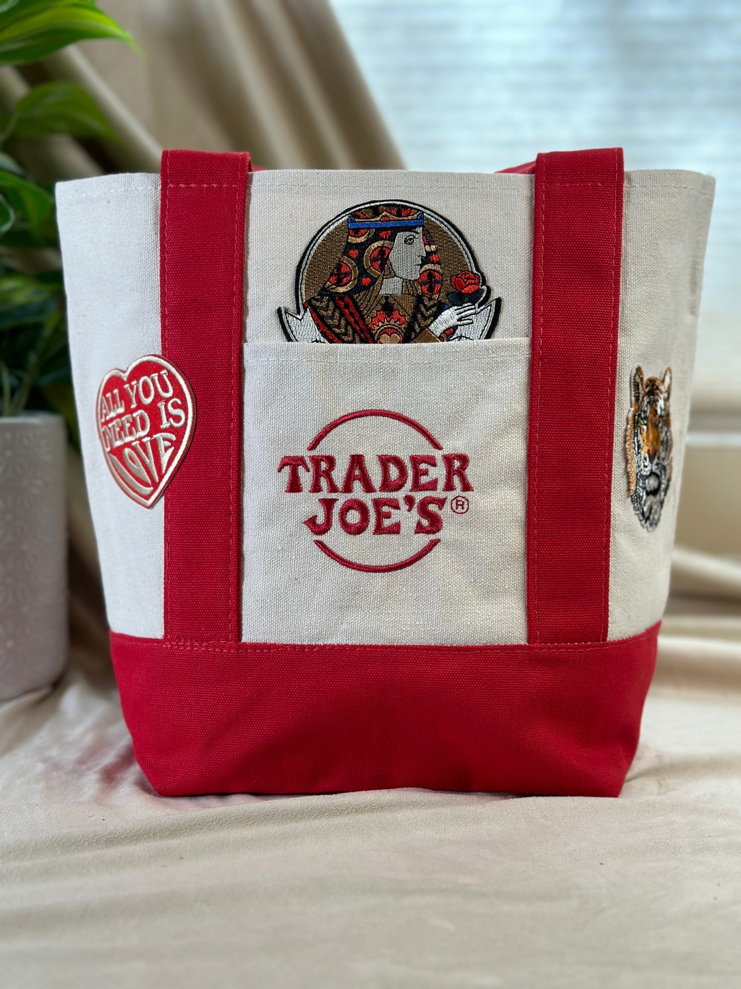 Artful -Trader Joe's Mini Tote Bag - Red